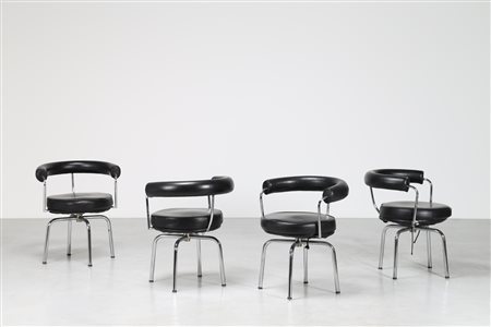 LE CORBUSIER, PIERRE JEANNERET, CHARLOTTE PERRIAND Quattro poltroncine...