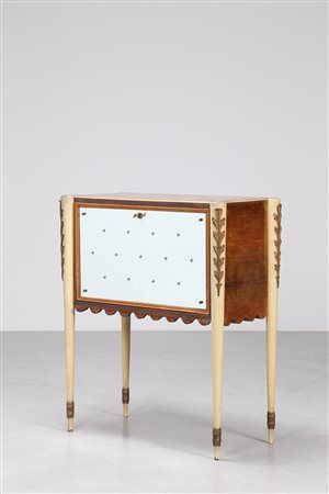 BUFFA PAOLO (1903 - 1970) Attrib. Mobile bar con struttura in legno...