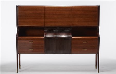 Osvaldo Borsani ( 1911 - 1985) Contro-buffet in legno massello e...