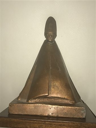 Giacomo Manzù scultura in bronzo in 99 esemplari alt 23 cm autentica della...