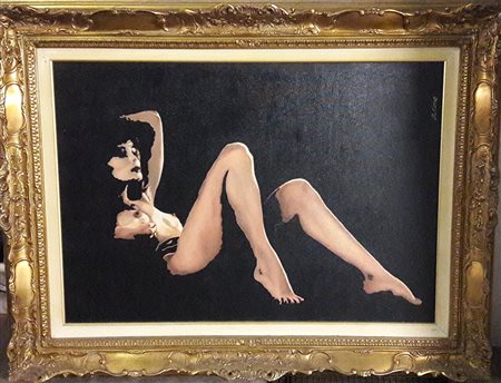 Michele Cimò "Nudo metafisico" - Olio su tela - cm70x100 - Firma dell'artista...