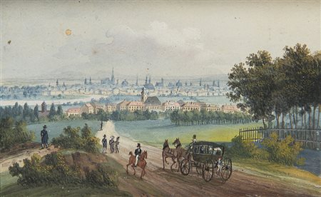 Balthasar Wigand (Vienna 1770 - Felixdorf 1846) "Von Heiligenstadt nach...