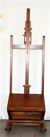 Cavalletto in legno con pianetto apribile (h cm minima 212) (lievi difetti)