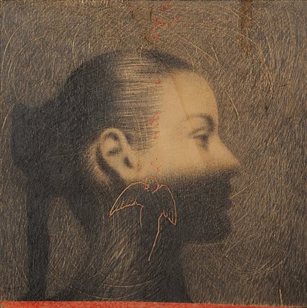 OMAR GALLIANI (1954-) Disegno 1996tempera e grafite su tavola cm...