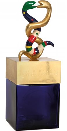 DE SAINT PHALLE NIKI (1930-2002) Factice géant du parfum 1982resina dipinta e...