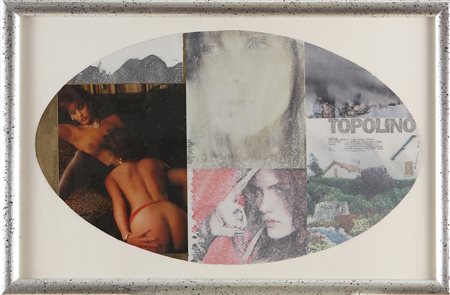 MALIPIERO (n. 1934) Poesia visiva. 2004. Collage su cartone. Cm 44,00 x...