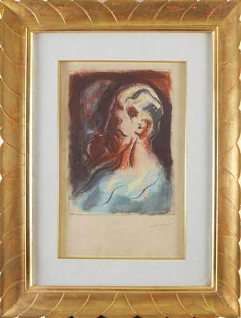 MASSON ANDRE' (1896 - 1987) Ritratto di Georges Limbour. 1946. Tecnica mista...