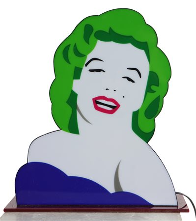 LODOLA MARCO (n. 1955) Marilyn. Neon perspex e smalti. Cm 42,00 x 47,00 x...