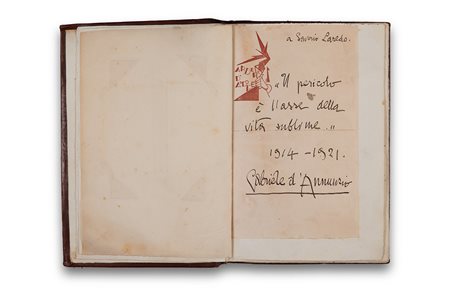 [D'ANNUNZIO, Gabriele (1863-1938)] -- Libro ricordo per la morte di Saverio...