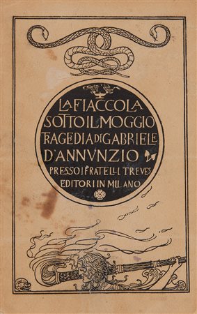 D'ANNUNZIO, Gabriele (1863-1938). Brochure de La fiaccola sotto il moggio con...