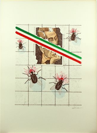 MIMMO VENTRELLA serigrafie su carta ritoccate a mano cm 50 x 70