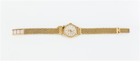 Orologio donna Lorenz in oro giallo con bracciale tessuto g 32 Funzionante.