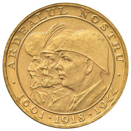 ROMANIA. Michele I (1940-1947) 20 Lei 1944, in oro SPL