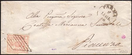 [PARMA] 1859 (9 lug.) Secondo Governo Provvisorio. Lettera da Parma per...