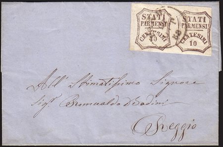 [PARMA - GOVERNO PROVVISORIO] 1859 (22 set.) Lettera da Parma per Reggio...