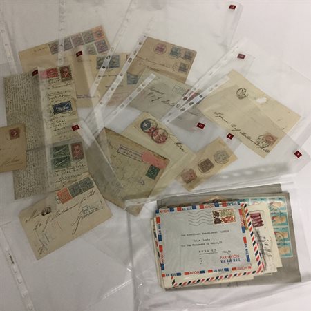 [MONDIALI - STORIA POSTALE] 1868/1970 Lotto formato da oltre 35 tra buste e...