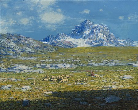 Carlo Costantino Tagliabue (Bresso 1880 - Milano 1960) "Il Monte Pelmo" 1906...