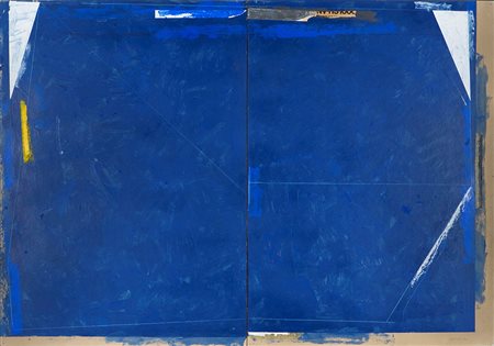 Gianfranco Pardi (1933-2012), Senza titolo (blu), 1997 acrilico su cartone,...