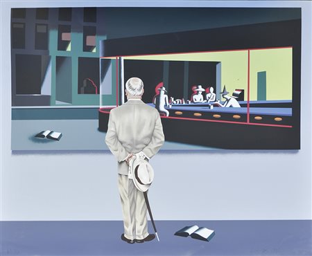 Mark Kostabi (Los Angeles 1960) Perception and Reality, 1992;Perception and...