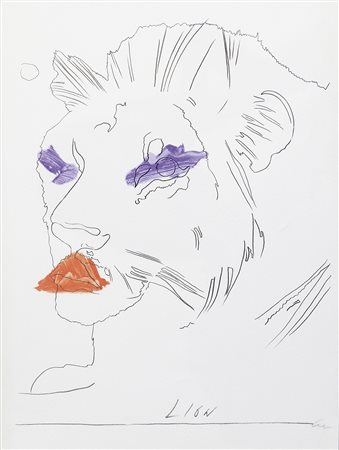 Andy Warhol (Pittsburgh 1928 - New Zork 1987) Der Löwe, 1975;Der Löwe, 1975...