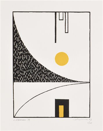 Luigi Veronesi (Milano 1908 - 1998) Mappe mit 3 Lithografien u. 3...