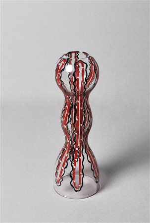 Massimo Giacon Vaso, 1993 ca.;Vase, 1993 ca. Glas, bemalt, Höhe 25 cm, für...