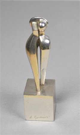 Amelio Roccamonte Scultura;Skulptur Silver Plate, Höhe 14,5 cm, Bacci Italia,...