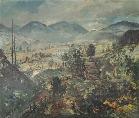 Ernst Huber (Wien 1895 – 1960) Salzburger Landschaft, 1941;Salzburger...