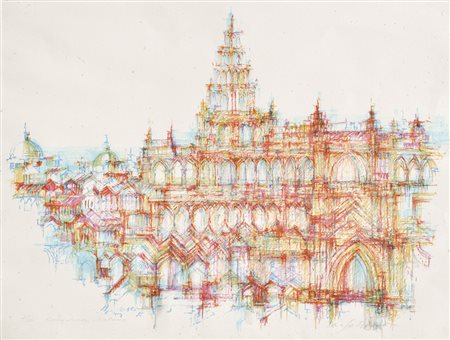 Robert Scherer (* Kortsch 1928) Kathedrale von Toledo, 1972;Kathedrale von...