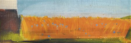 Karl Plattner (Mals 1919 – Mailand 1986) Landschaft mit Kornfeld,...