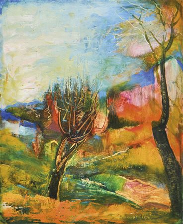 Vladislav Kavan (Baska, Tschechoslowakei 1924 – Bozen 2005) Landschaft mit...