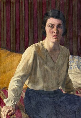 GIUSEPPE ROMAGNOLI, La figlia Giovanna, 1932, Olio su tavola, 78 x 54 cm,...