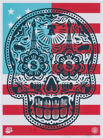 SHEPARD FAIREY(1970) Senza Titolo, 2016 Serigrafia cm 60x45 Firma, datazione...