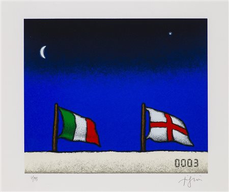 TINO STEFANONI (1937) Senza Titolo Serigrafia cm 32x38 Firma e numerazione a...