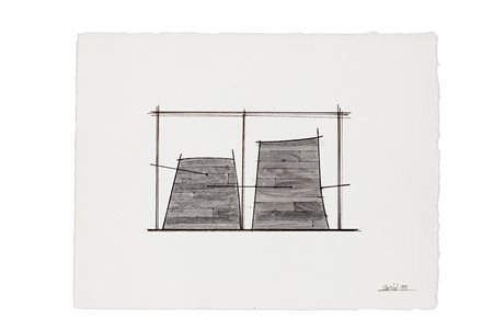 GIUSEPPE UNCINI (1929-2008) Senza Titolo, 1995 Acquerello su carta cm 23x31...