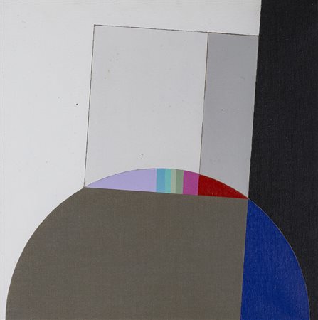 EUGENIO CARMI (1920-2016) Quadrato con grigi, 1988 Acrilici su tela cm 40x40...