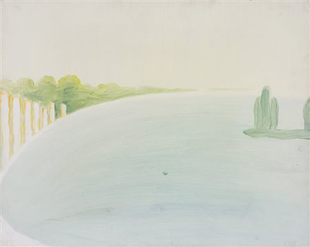 VIRGILIO GUIDI (1891-1984) Paesaggio lagunare, '60 Olio su tela cm 40x50...