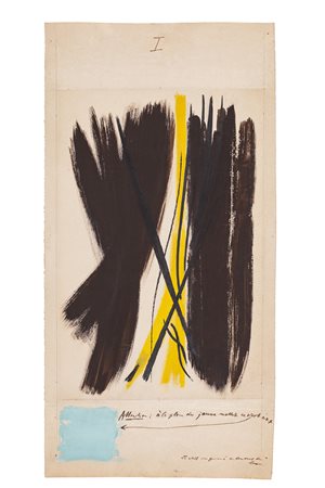 HANS HARTUNG (1904-1989) Senza Titolo, 1949 Acrilici e tecnica mista su carta...