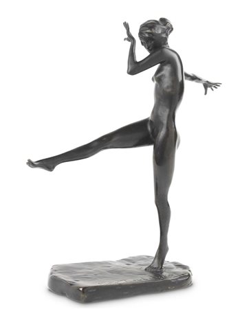 Paolo Troubetzkoy, Intra (Vb) 1866 - Suna (Vb) 1938, Giovinetta, Scultura in...