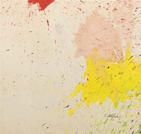 Shozo Shimamoto, Osaka 1928 - 2013, Bottle Crash in Venice, 2007, Acrilico e...