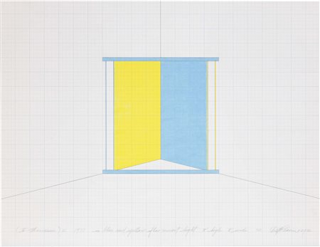 Dan Flavin, New York 1933, Untitled (to Marianne) 2, 1970, Pastelli,...