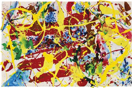 Sam Francis, San Mateo 1923 - Santa Monica 1994, Senza titolo, 1991, Acrilico...