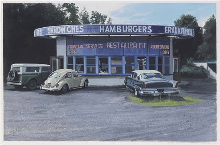 Richard Estes, Kewanee 1932, Sandwiches, Hamburgers, Frankfurters, (1970),...