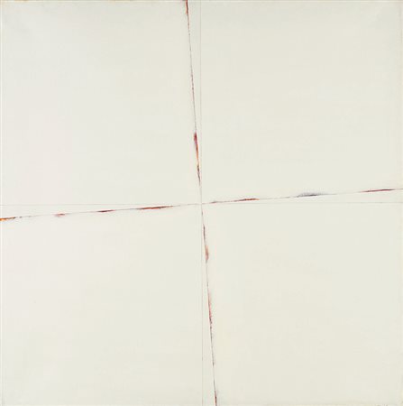 CLAUDIO VERNA (1937) A 26, 1971 Acrilico su tela 150 x 150 cm Firmato, datato...