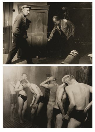 VITTORUGO CONTINO (1925) Claude Autant Lara - Il bagno dei detenuti 2 Stampe...