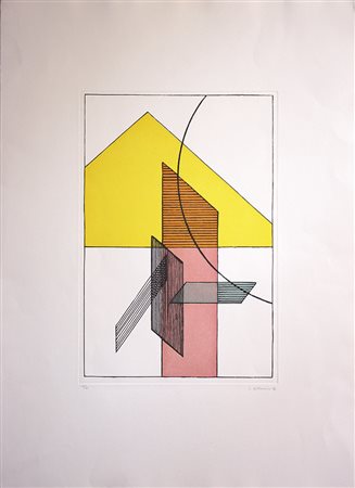 LUIGI VERONESI (1908 - 1998) Senza titolo, 1997 Acquaforte 70 x 50 cm...