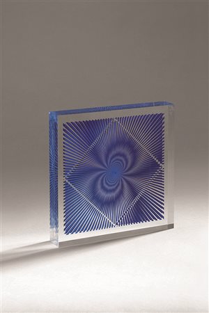 ALBERTO BIASI (1937) Senza titolo Stampa multiplo (plexiglass) 17,5 x 17,5 x...