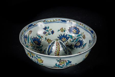 Arte Islamica Spremiagrumi Kutahya in ceramica Turchia Ottomana, XVIII secolo...