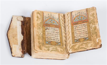 Arte Islamica Corano copiato da Mohammad Nadin Impero Ottomano, XVIII - XIX...