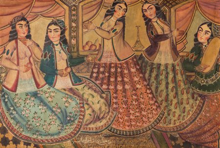 Arte Islamica Lashgari Piccola festa di Manije, figlia di Afrasihab Persia,...